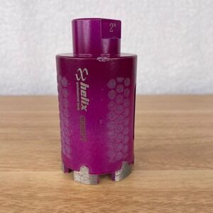 Helix Professional Tools CB2SPT 2 Inch T-Seg Dry Core Bit Purple Diamond Masonry